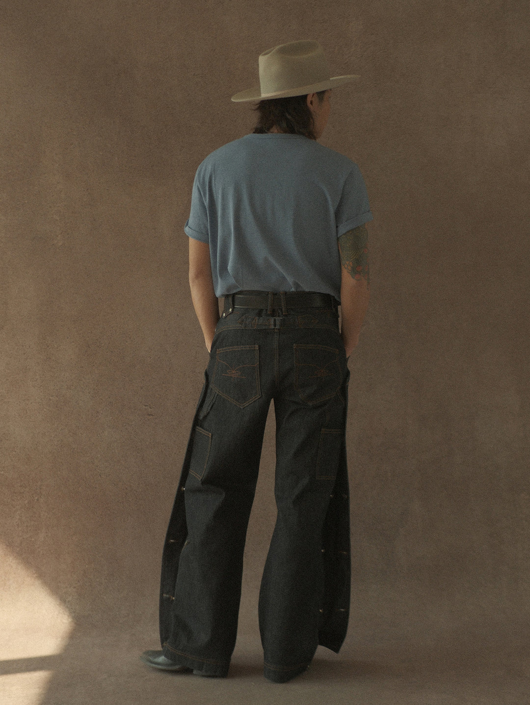 Blue Heather T-shirt-Light blue