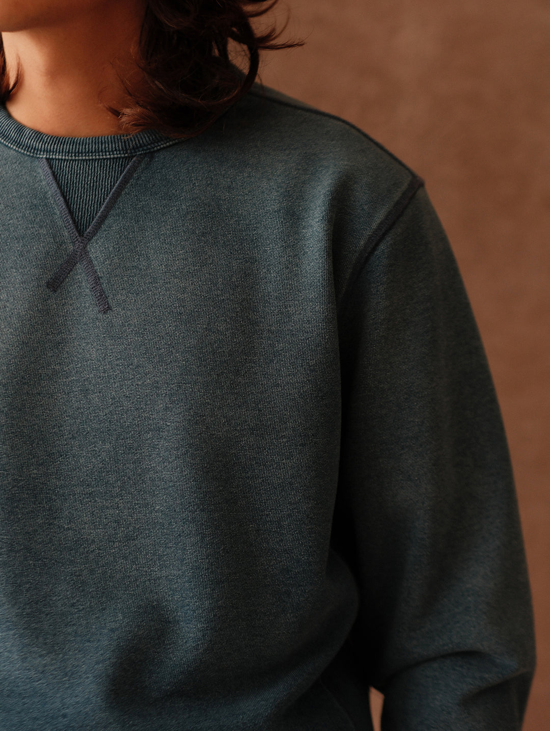 Sun-Faded Indigo Sweatshirt
