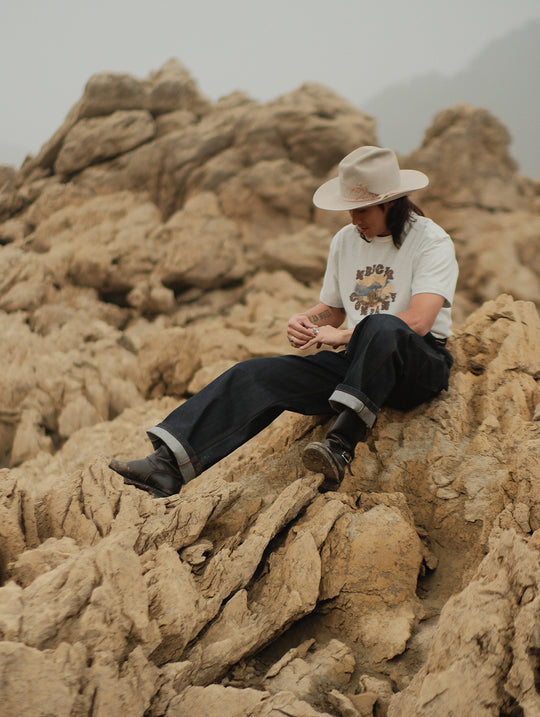 Journey to the West Series Wide-Leg jeans-Monk Tang Sanzang