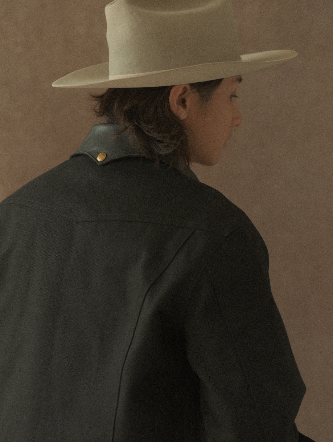 Mackinaw Wool Canvas Cruiser jacket-Black