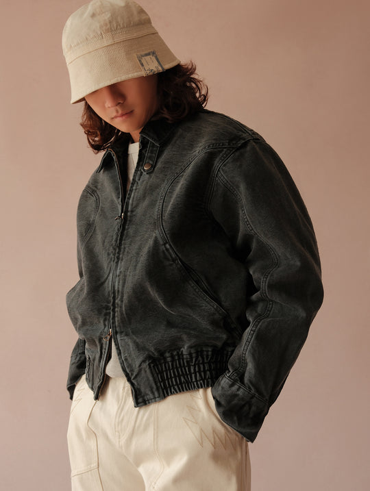 Harrington Dyed Canvas Jacket