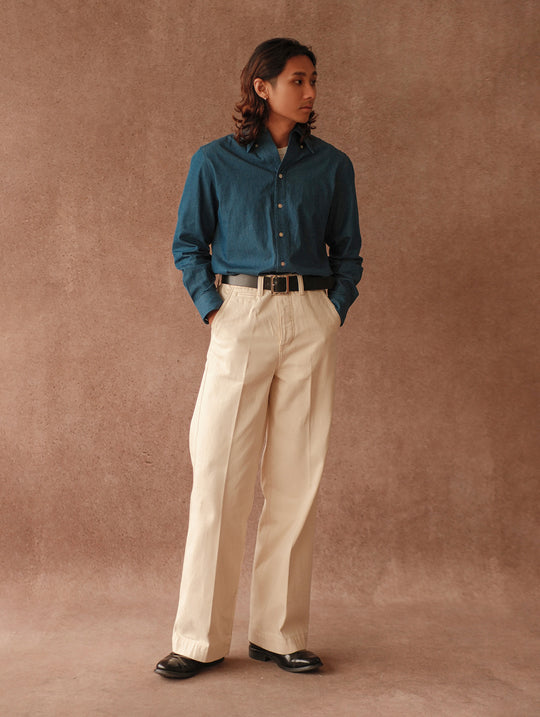 Riviera One-Piece Collar Denim Shirt