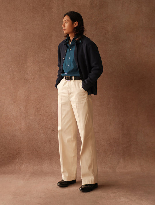 Riviera One-Piece Collar Denim Shirt