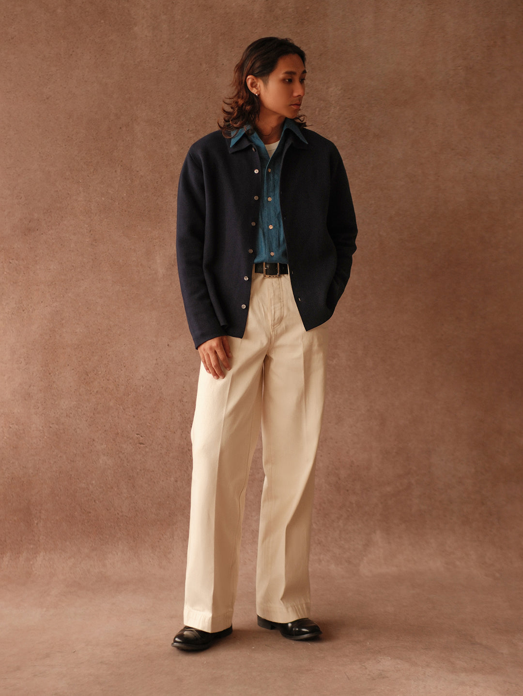 Polo Knit Cardigan