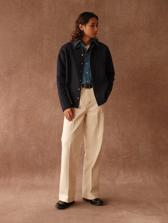 Polo Knit Cardigan