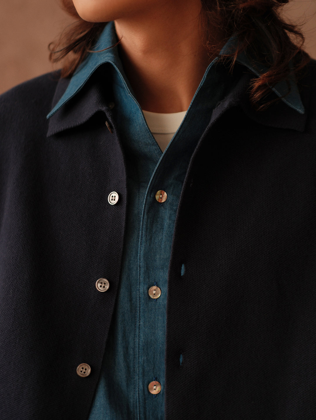 Polo Knit Cardigan