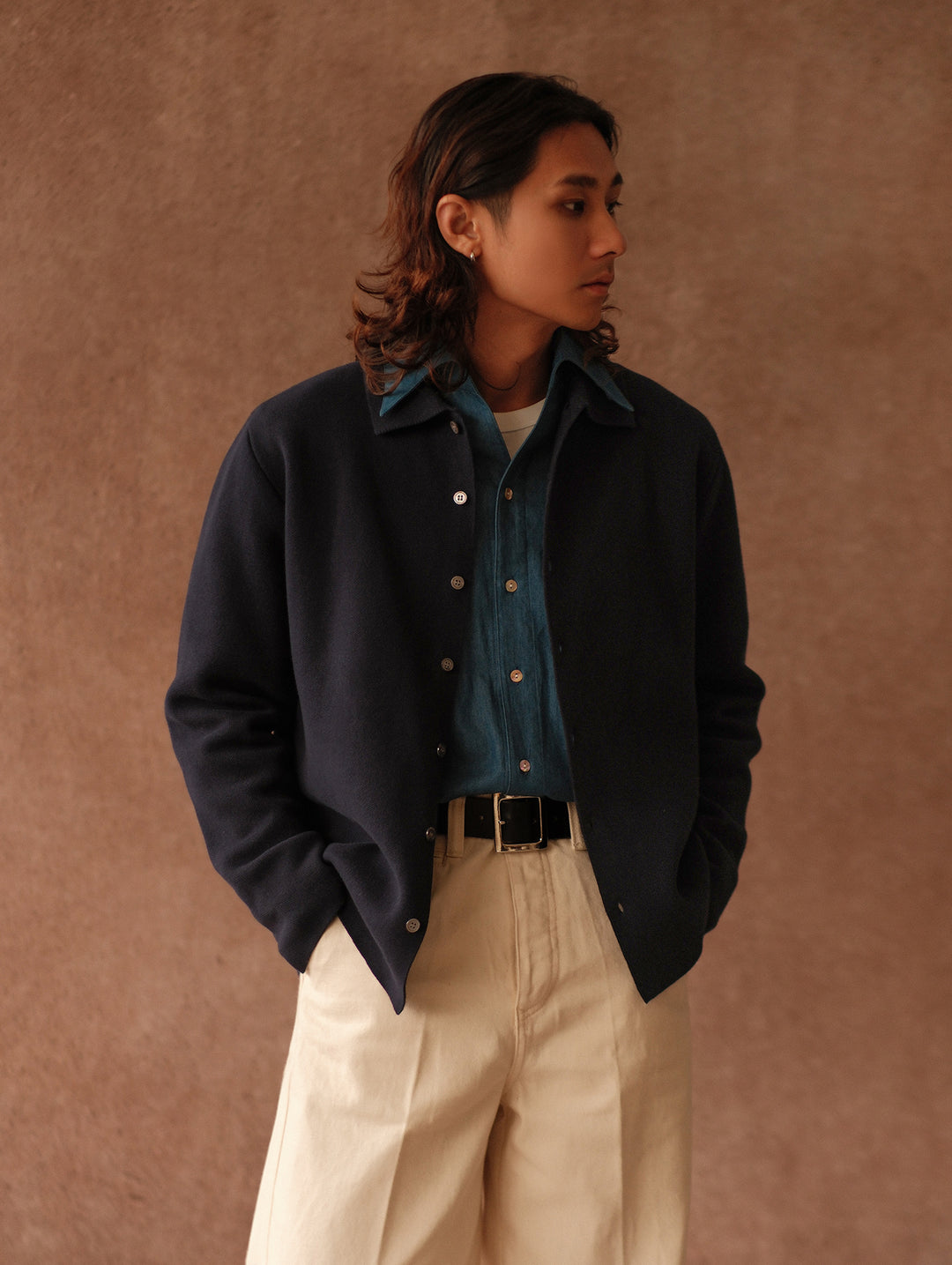 Polo Knit Cardigan