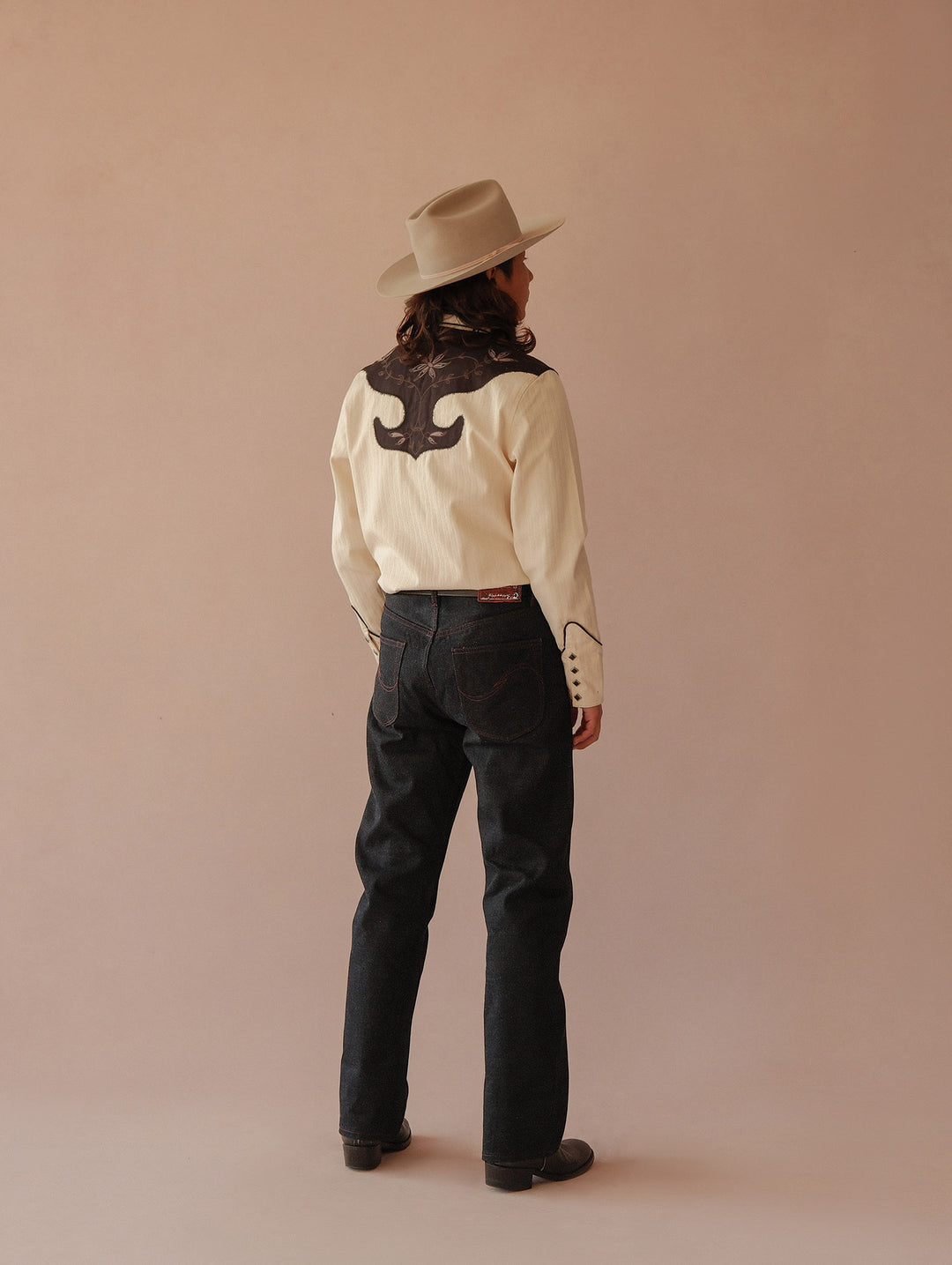 Xizang Collection Red Prayer Flag Core Straight-Fit Selvedge Denim jeans