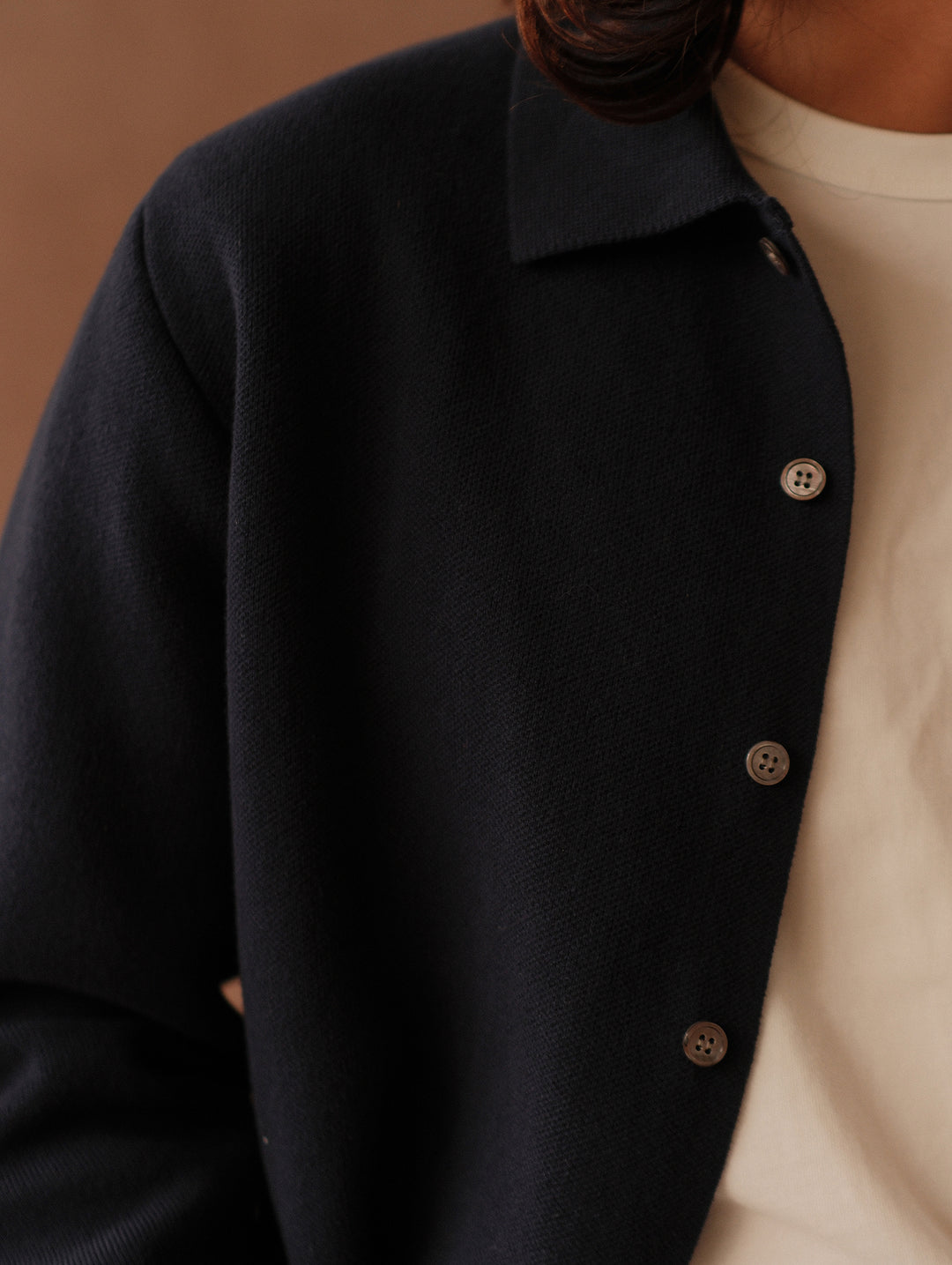Polo Knit Cardigan