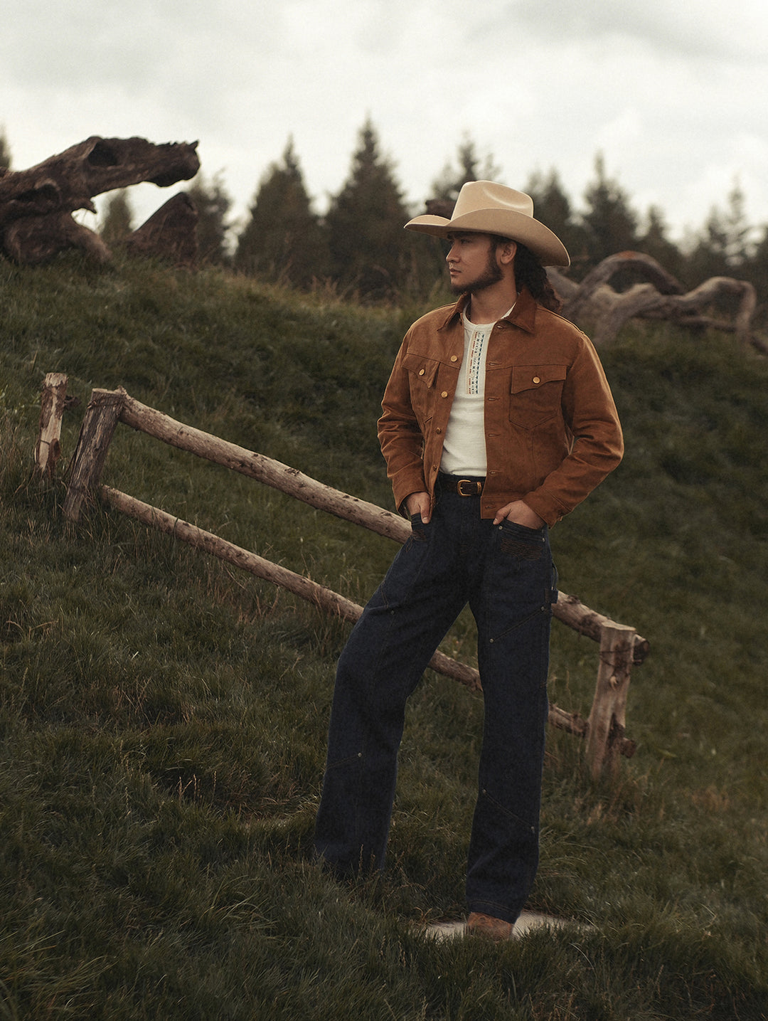 Western Series 16oz Oil-Waxed Canvas Type3 Trucker Jacket