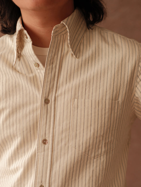 Long-Point Button-Down Shirt