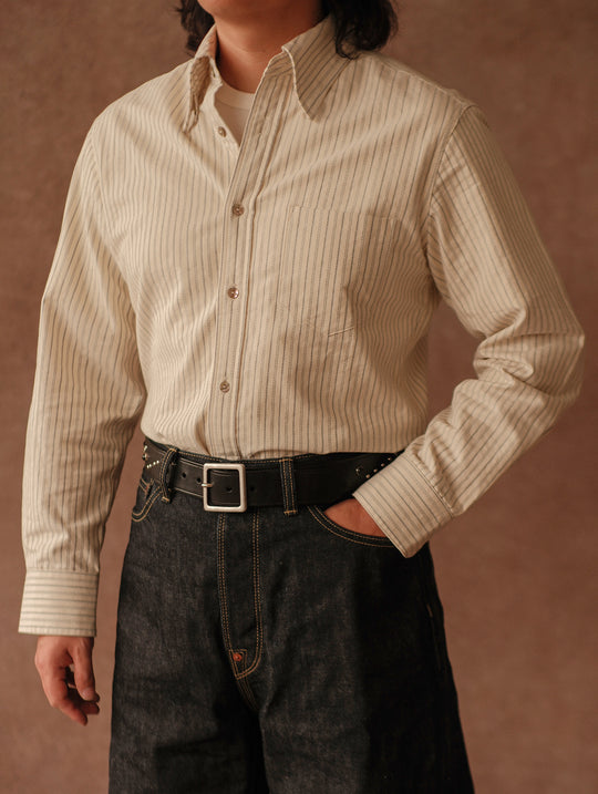Long-Point Button-Down Shirt