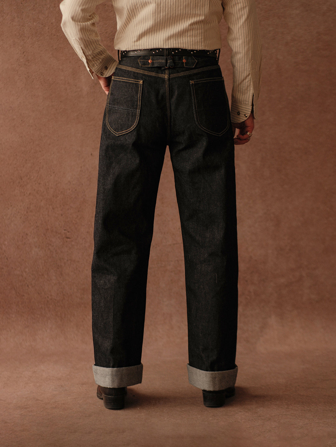 1930s Cowboy Selvedge Denim Wide-Leg jeans