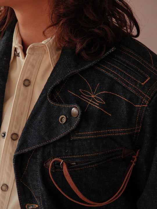 Western Series Rider Selvedge Denim Jacket-Indigo