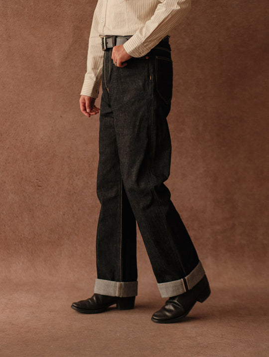 1930s Cowboy Selvedge Denim Wide-Leg jeans