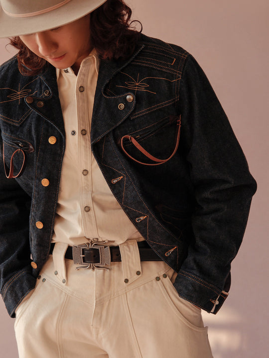Western Series Rider Selvedge Denim Jacket-Indigo