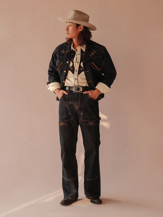 Western Series Rider Selvedge Denim Jacket-Indigo