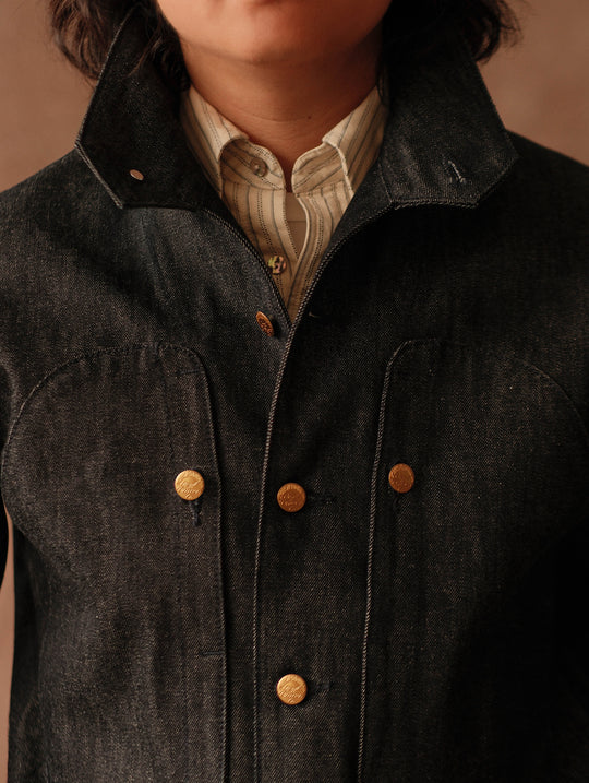 15.5oz French Shipyard Selvedge Denim Worker Jacket