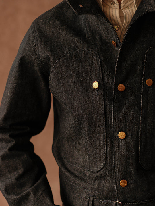 15.5oz French Shipyard Selvedge Denim Worker Jacket