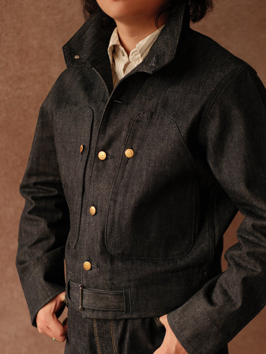 15.5oz French Shipyard Selvedge Denim Worker Jacket