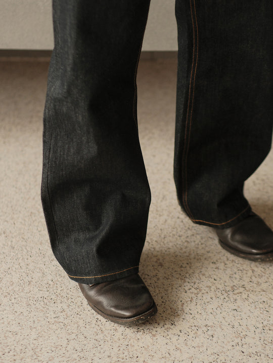 15.5OZ Classic 705 Wide-Leg jeans-Regular Wash