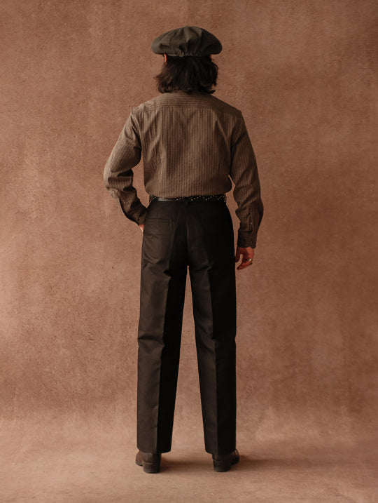 Long-Point Button-Down Work shirt