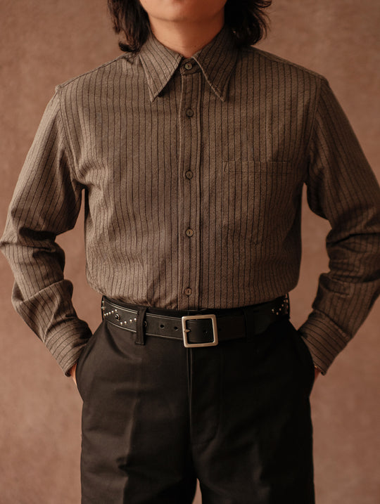 Long-Point Button-Down Work shirt