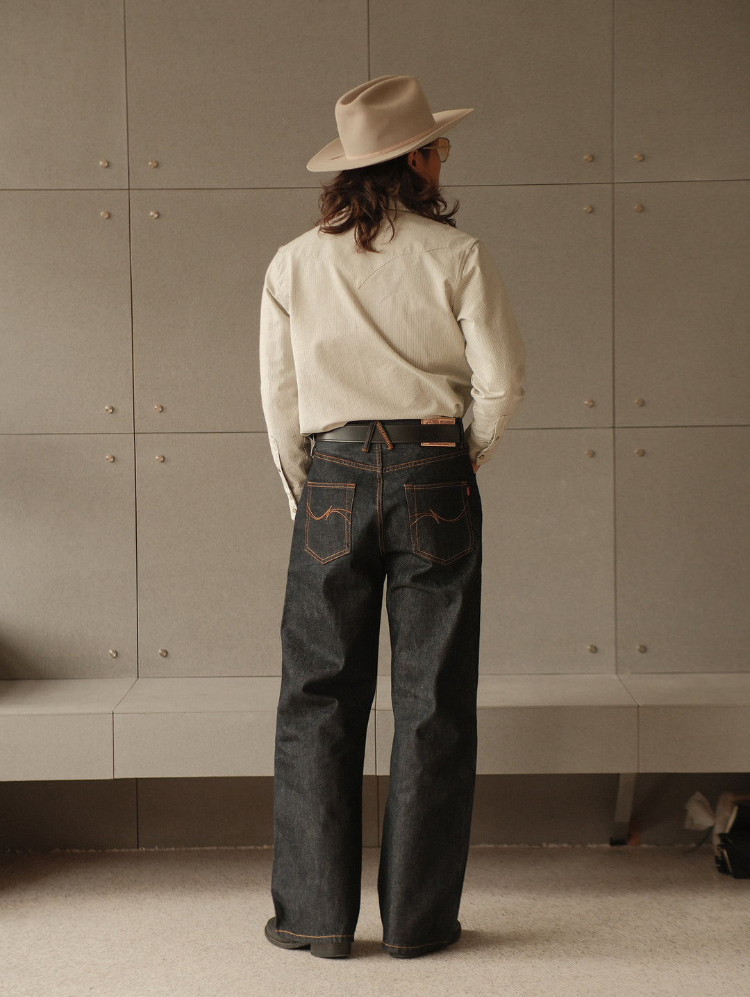 15.5OZ Classic 705 Wide-Leg jeans-Regular Wash