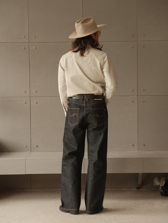 15.5OZ Classic 705 Wide-Leg jeans-Regular Wash