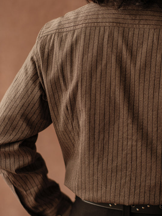 Long-Point Button-Down Work shirt