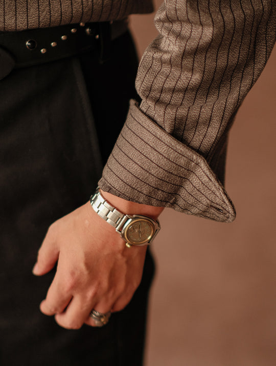 Long-Point Button-Down Work shirt