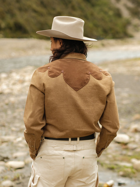 Western Series Yoke Patchwork Shirt