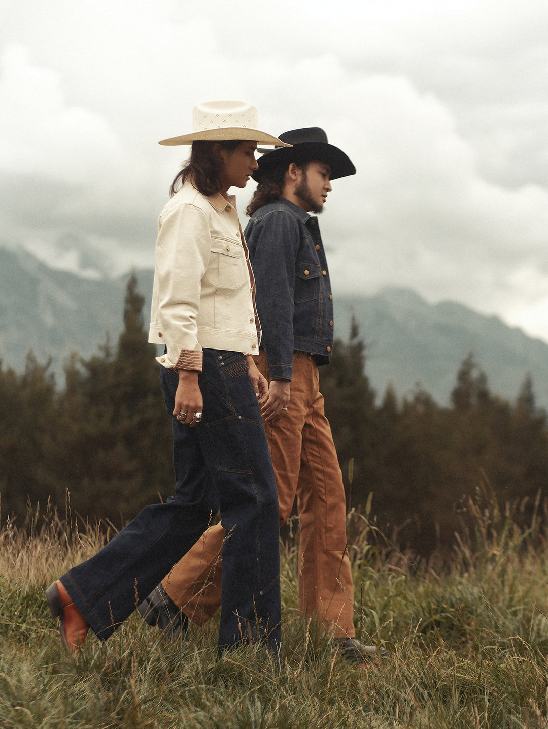 Western Series 16.4 OZ Logger IV Wide-Leg jeans