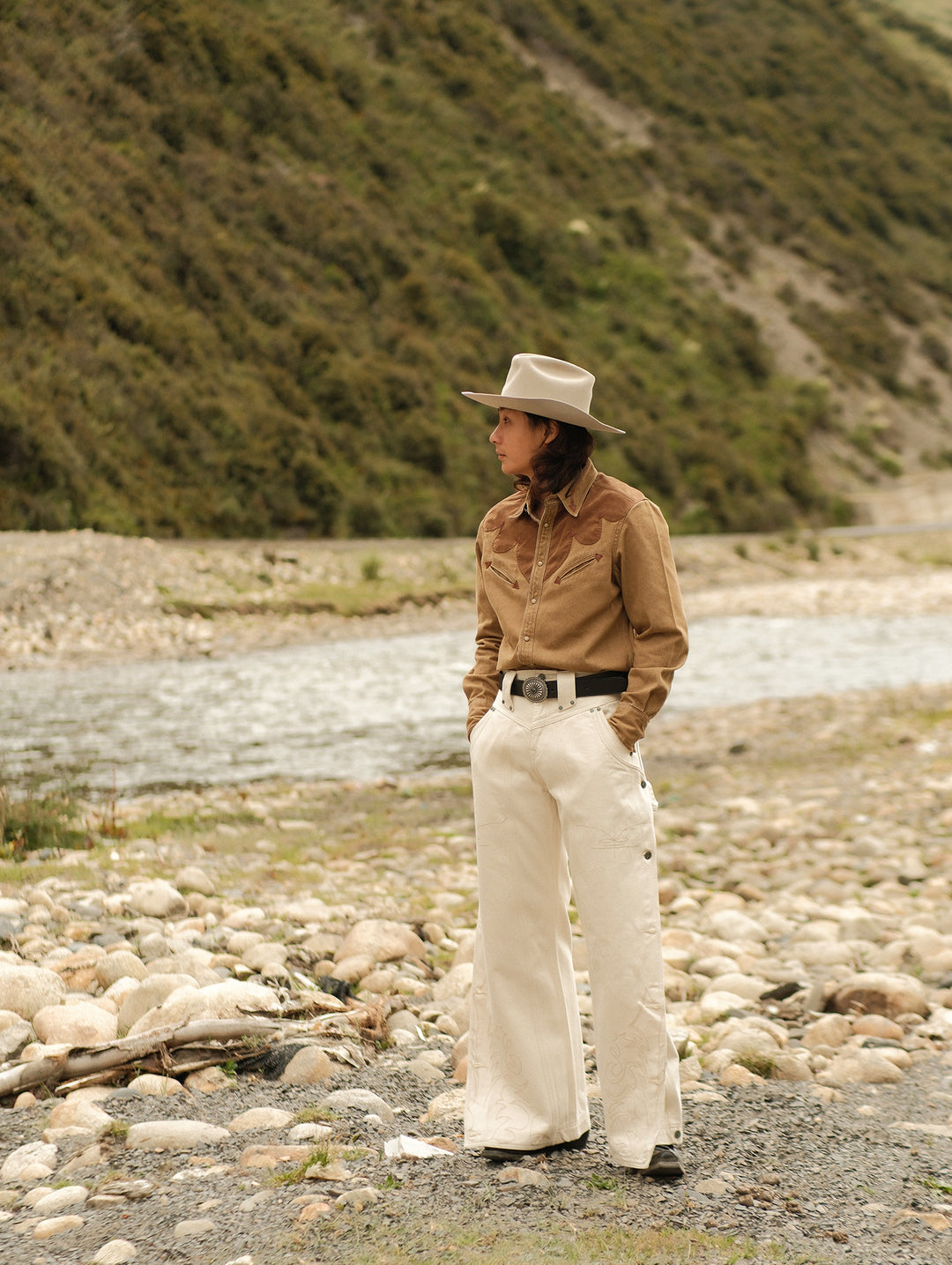Western Series Yoke Patchwork Shirt