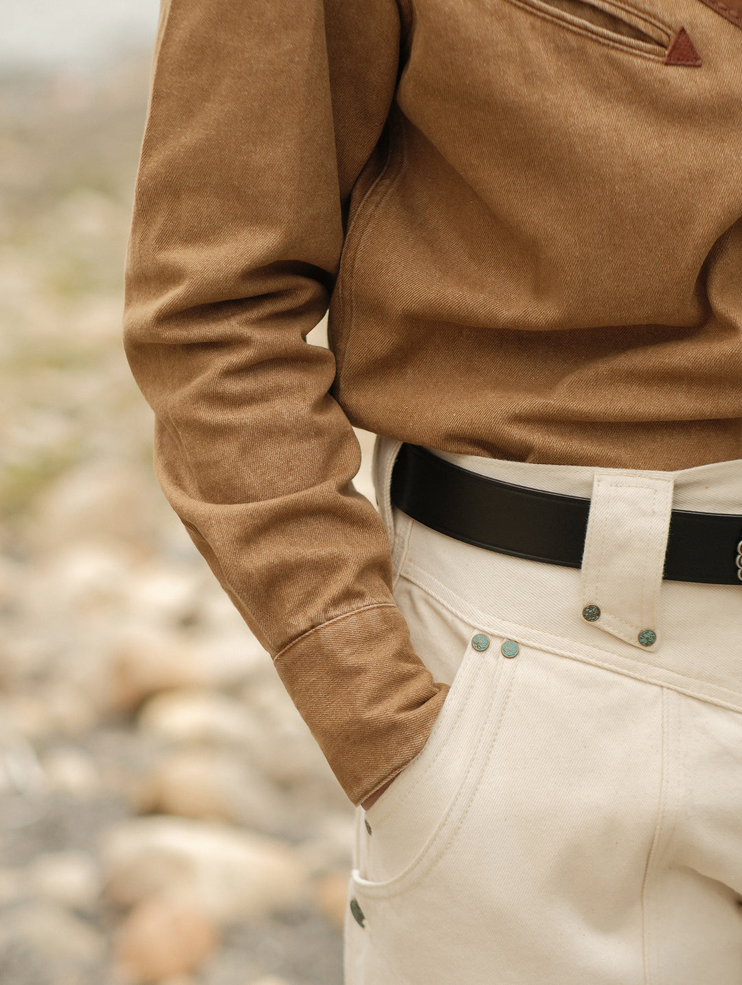 Western Series Yoke Patchwork Shirt