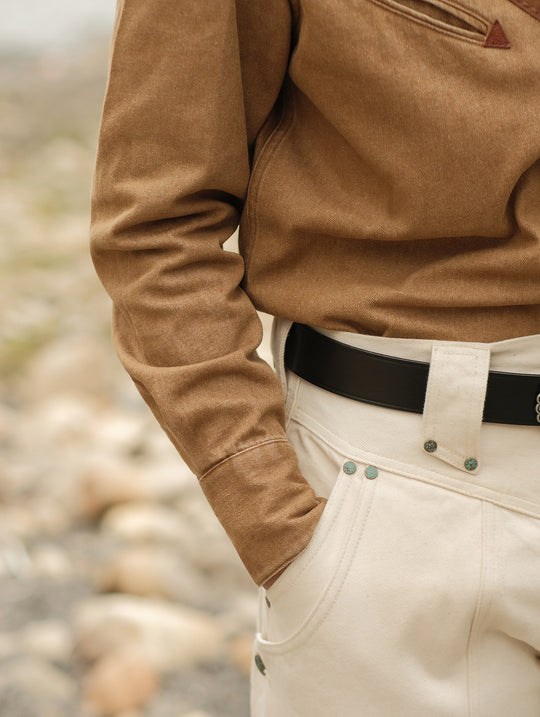 Western Series Yoke Patchwork Shirt