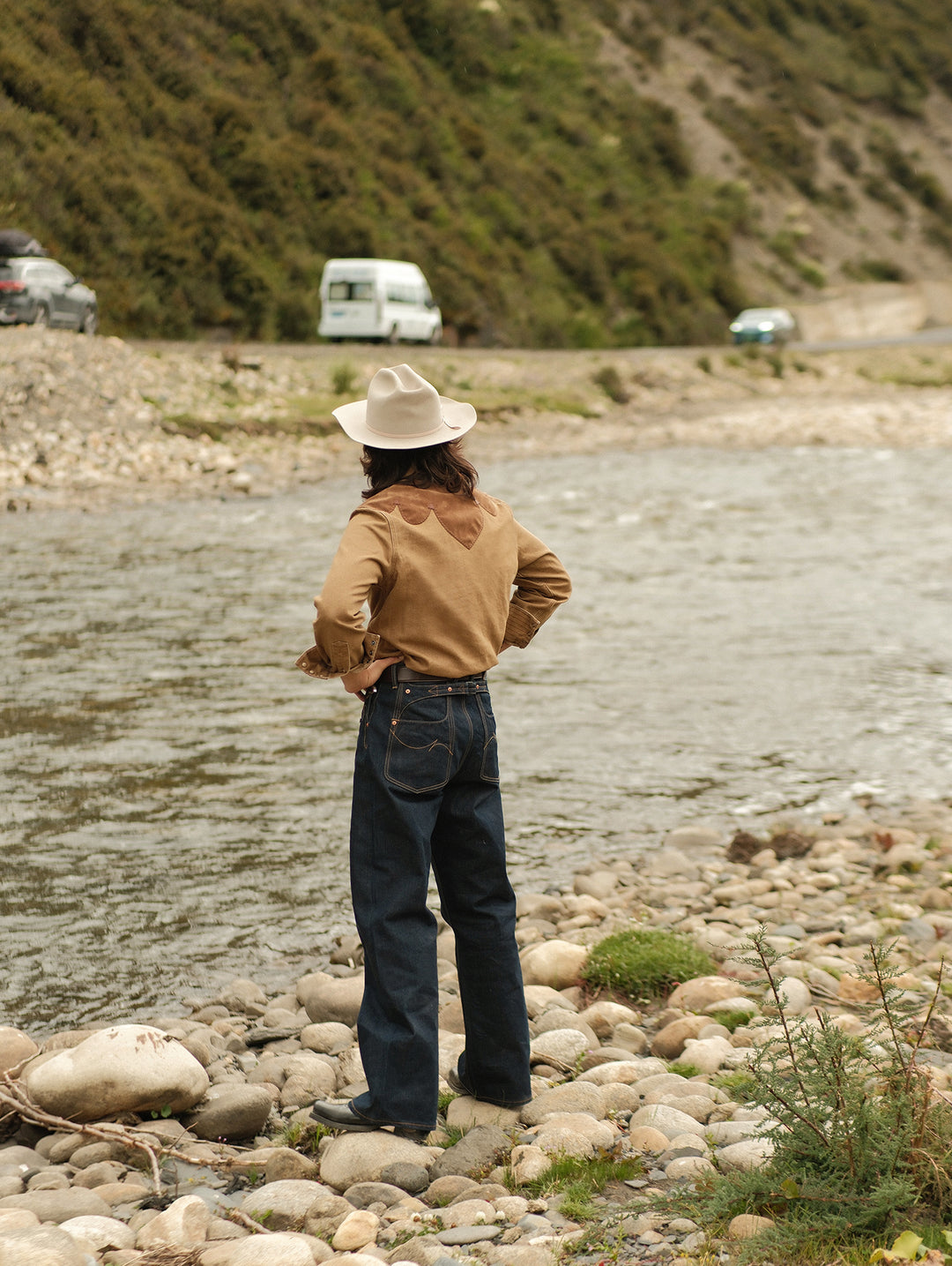 Western Series Yoke Patchwork Shirt