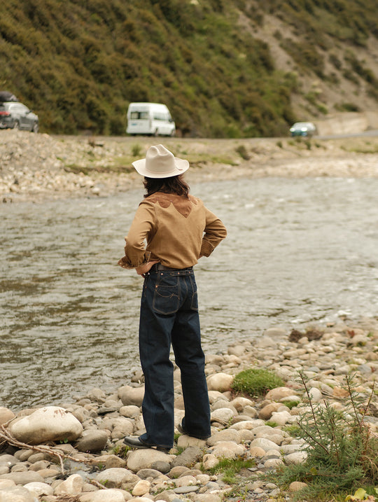 Western Series Yoke Patchwork Shirt