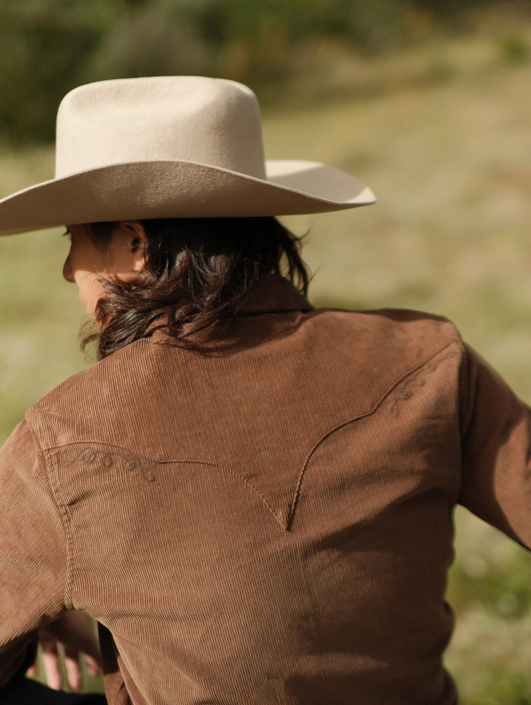 Western Series Basic Corduroy Shirt-Brown