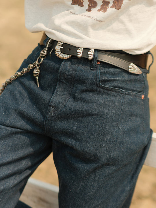 RAN Wide-Leg jeans-Plant Dyeing Indigo