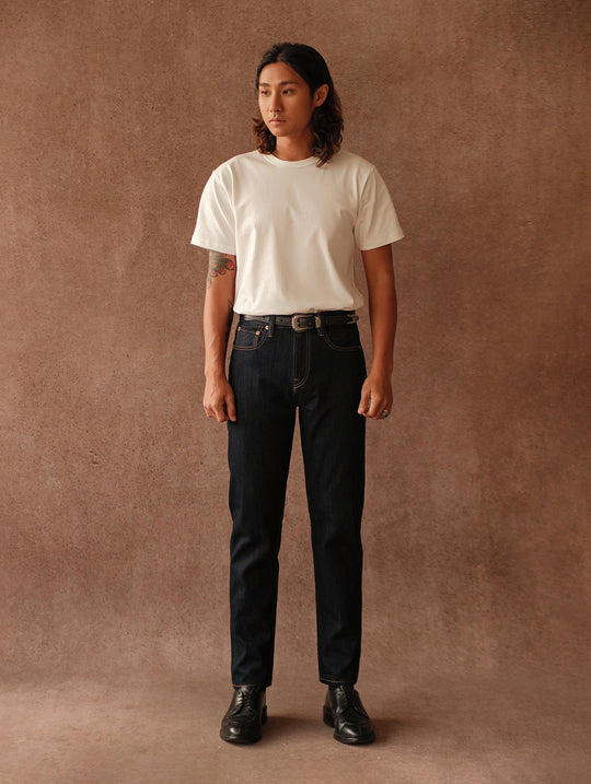 14OZ Selvedge 702 Basic Tapered jeans-Indigo