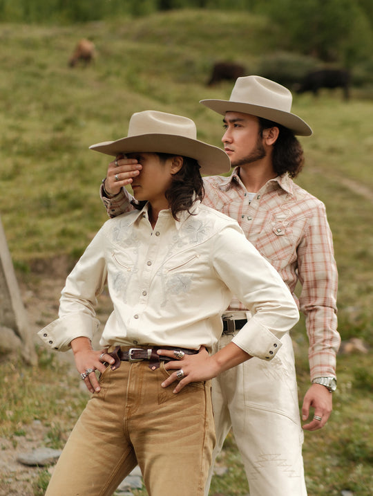 Western Series Desert Lily White Denim Shirt
