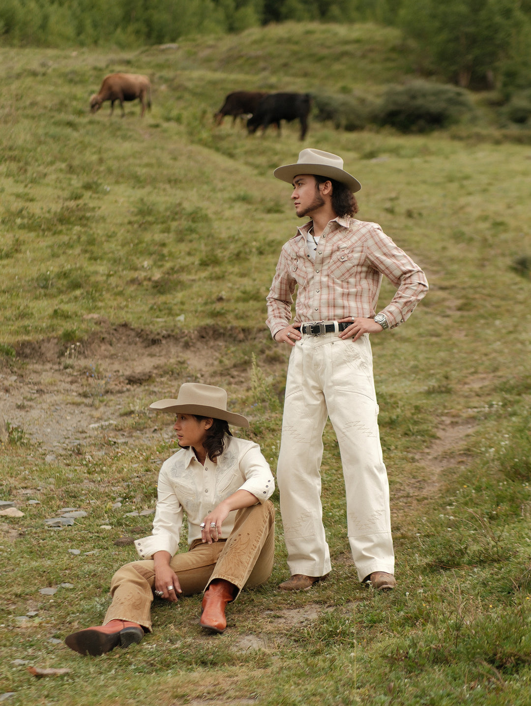 Western Series Desert Lily White Denim Shirt