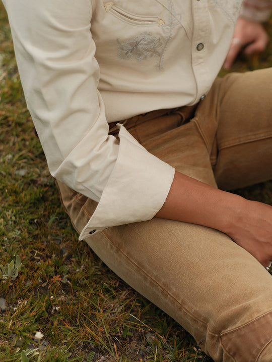 Western Series Desert Lily White Denim Shirt