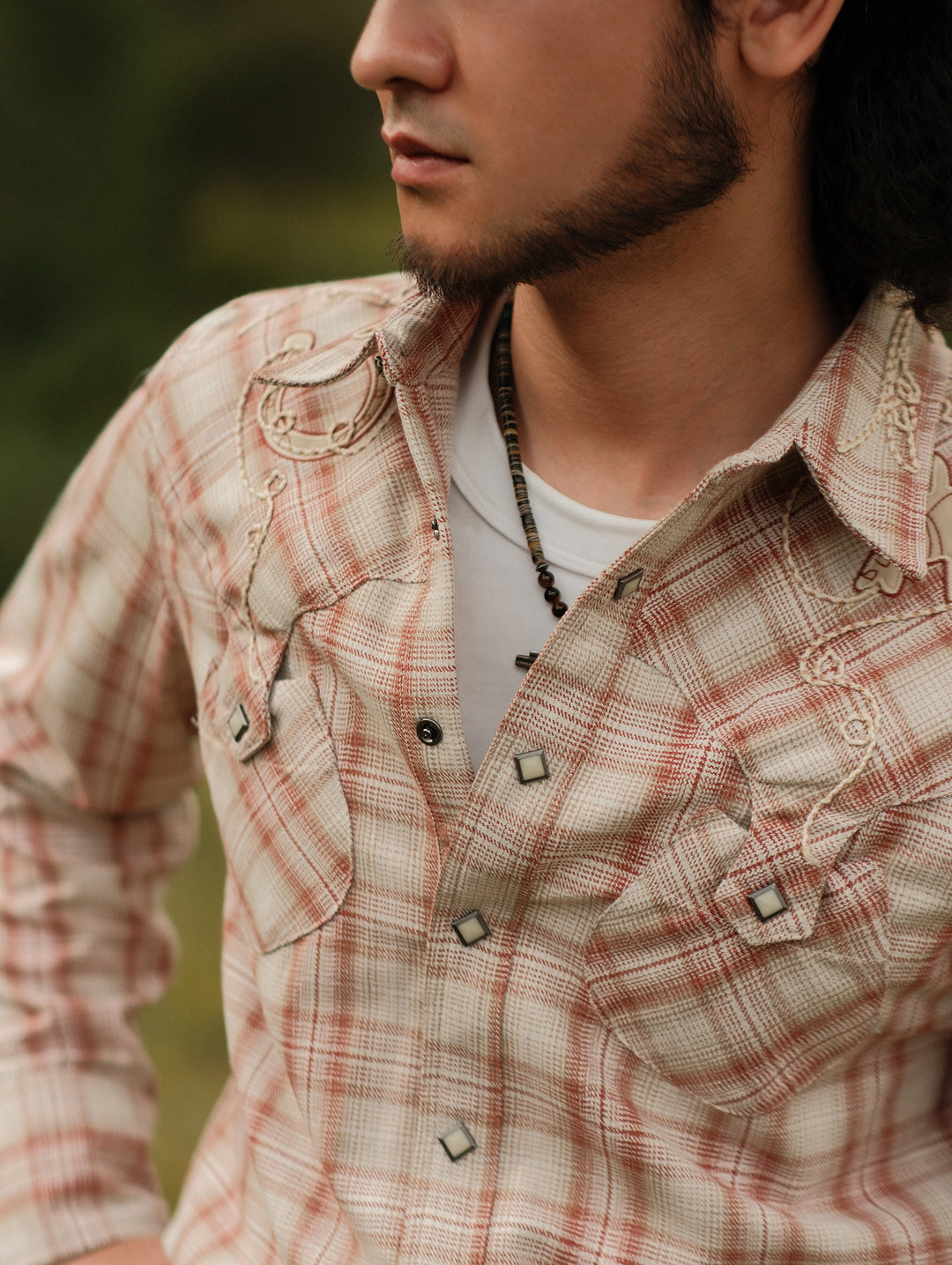 Western Series Couching Embroidery Shirt
