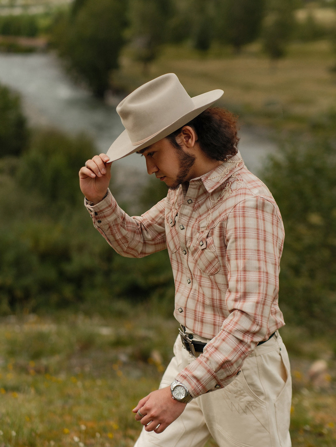 Western Series Couching Embroidery Shirt