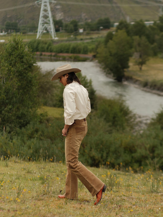 Western Series Desert Lily White Denim Shirt
