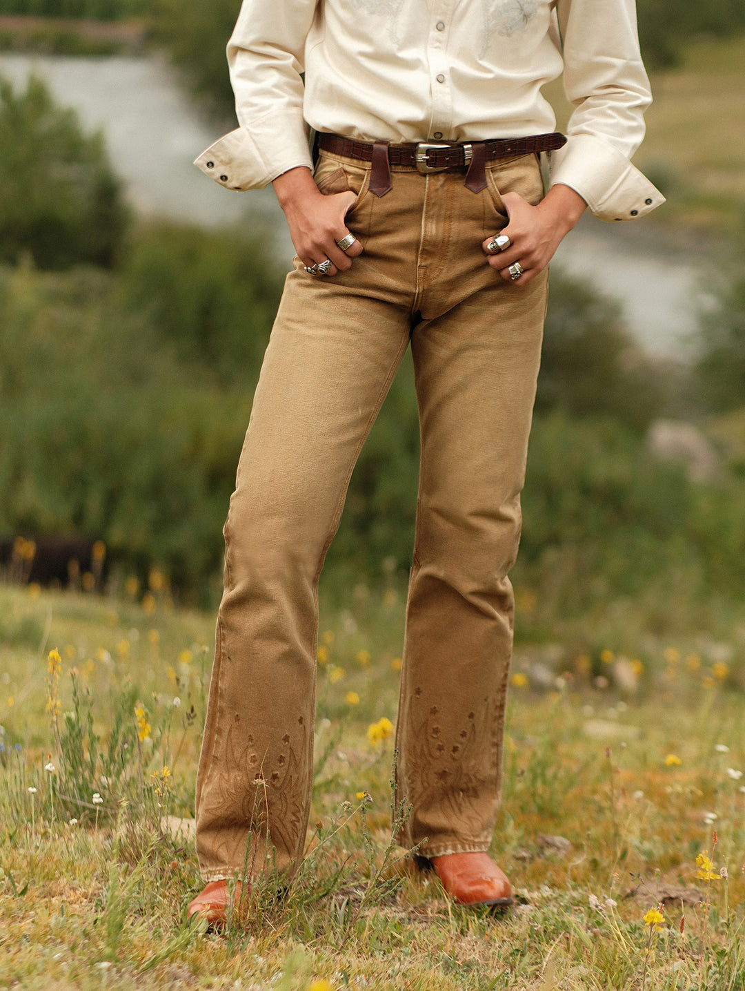 Western Series Rattlesnake 747 Bootcut pants
