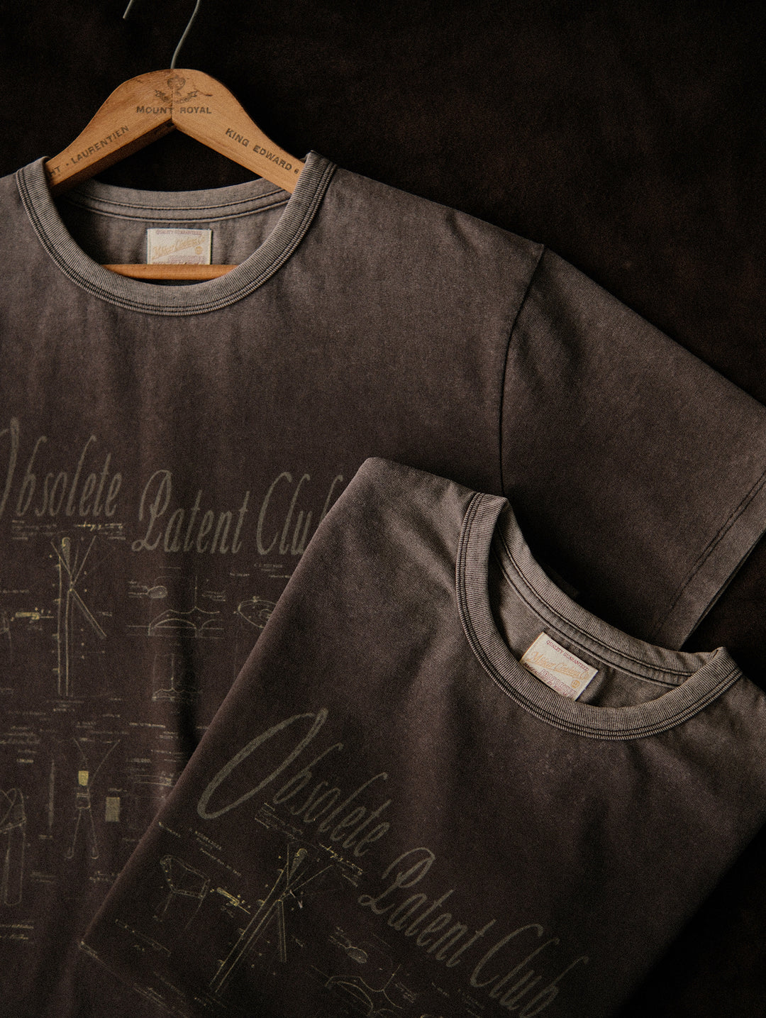“Expired Patent Club” Washed Dark Gray T-shirt