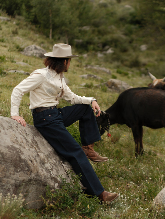 Western Series Desert Lily White Denim Shirt